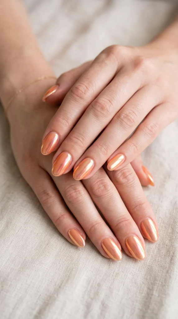 A person's hand with a pink nail polish on the middle finger.